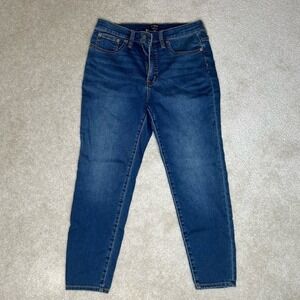 J.Crew High Rise Skinny Size 30P Distressed Soft Denim Jeans